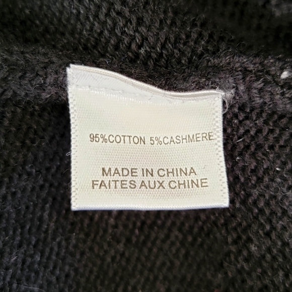 MISA Los Angeles Nastassja Cashmere-Blend Turtleneck Sweater Dress Black Medium - Picture 7 of 11